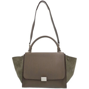 Celine Trapeze Leather 2WAY Handbag Shoulder Bag